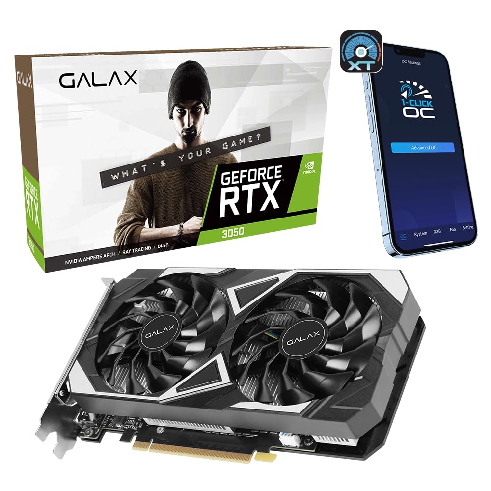 Galax GeForce RTX 3050 EX Graphics Card 6GB GDDR6