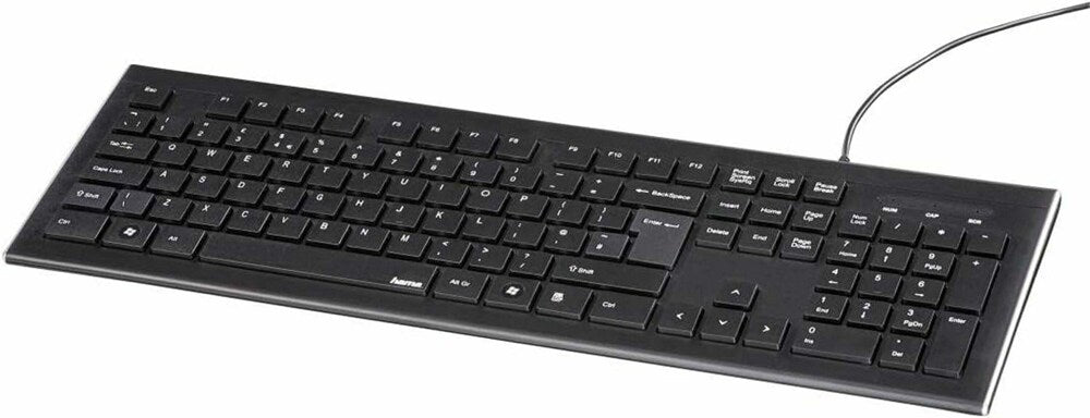 Hama Cortino Wired Keyboard & Mouse Combo Full Size 1.4m Cable ( Black )