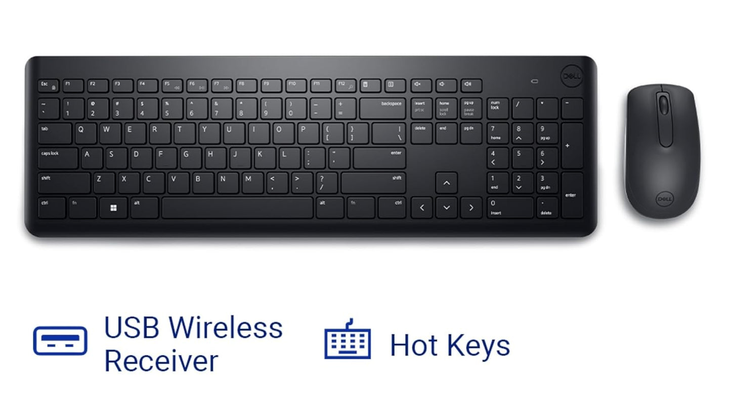 Dell KM3322W Wireless USB Keyboard and Mouse Combo