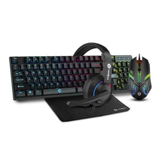 FRONTECH Dragon Warrior Gaming 4 in 1 Gaming Combo Set (KB-0038, Black)