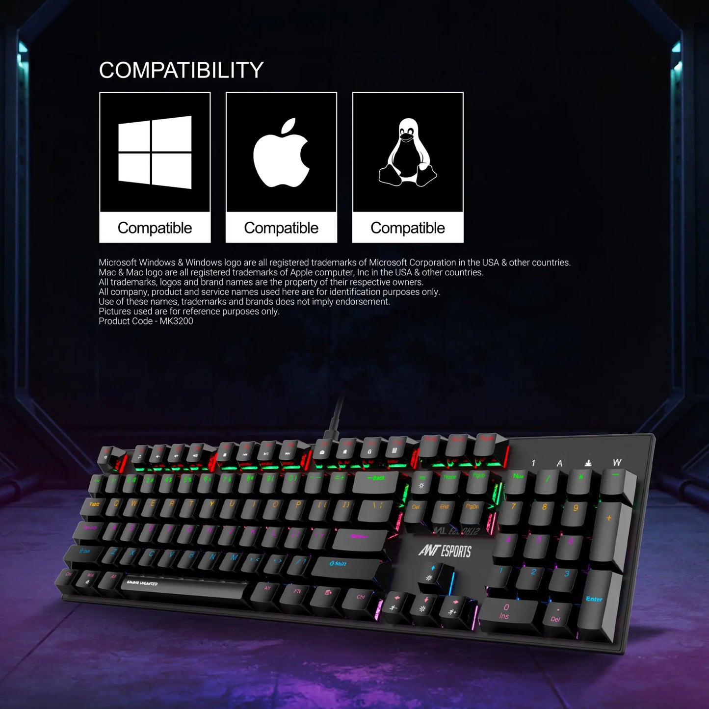 Ant Esports MK3200 V2 Mechanical Gaming Keyboard