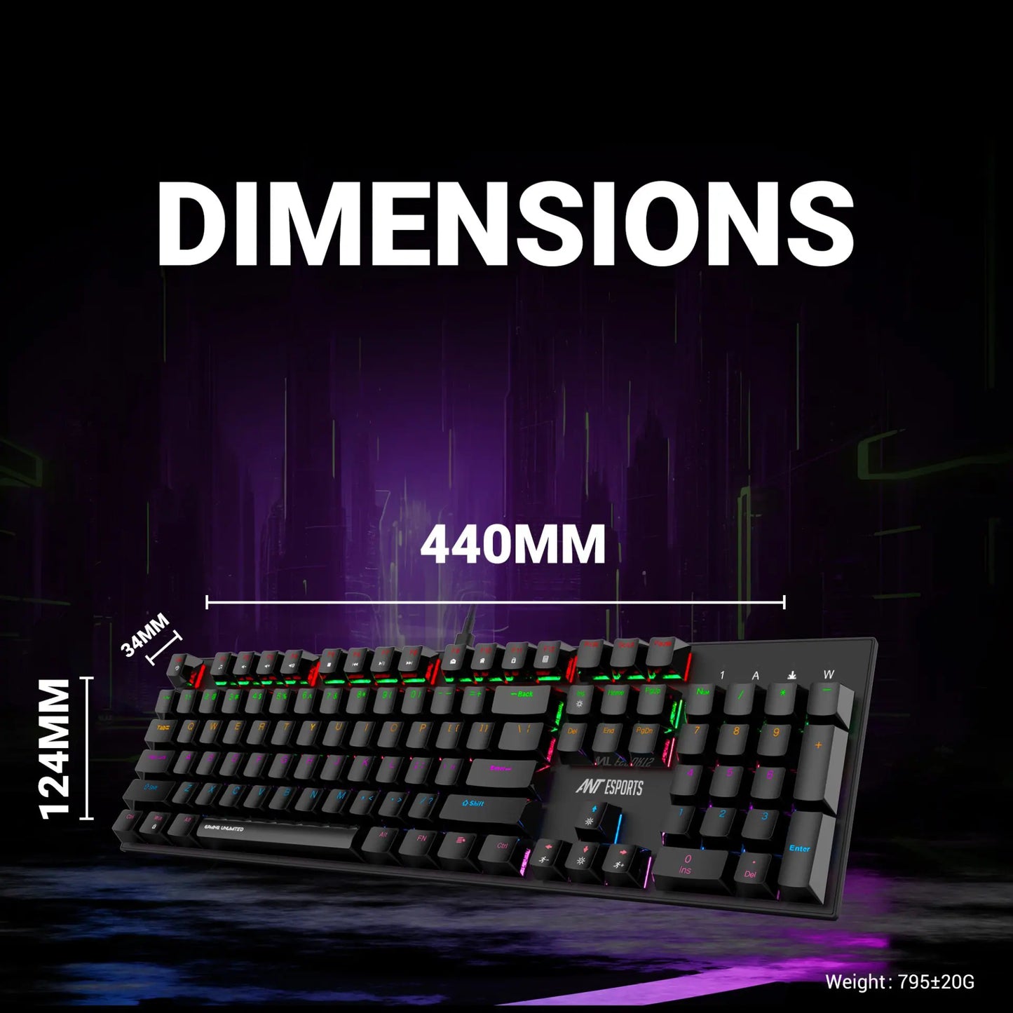 Ant Esports MK3200 V2 Mechanical Gaming Keyboard